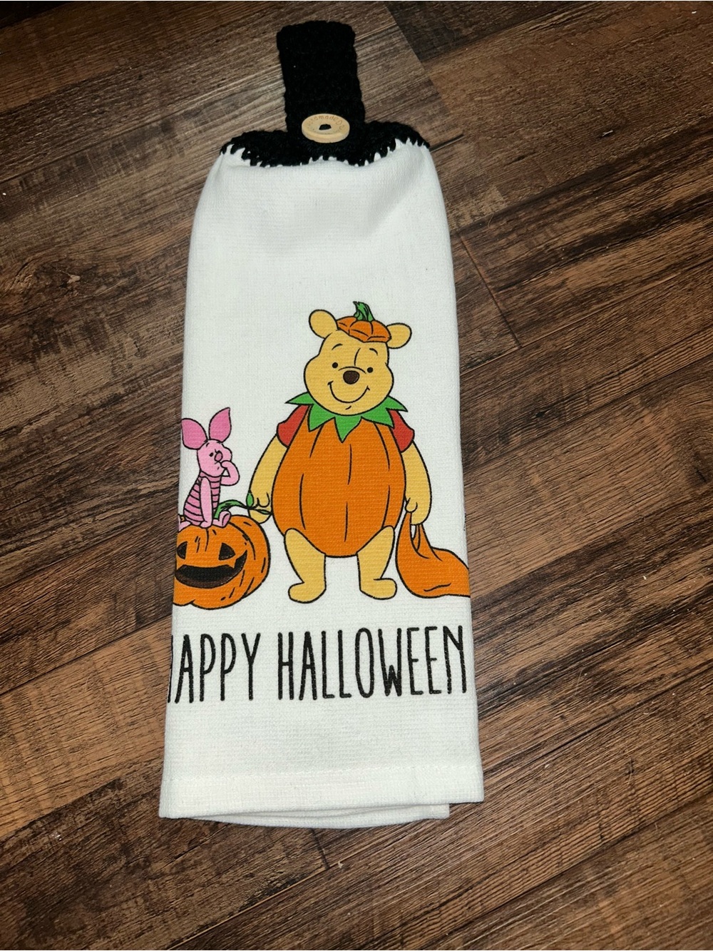 Winnie the Pooh Halloween Hanging Towel